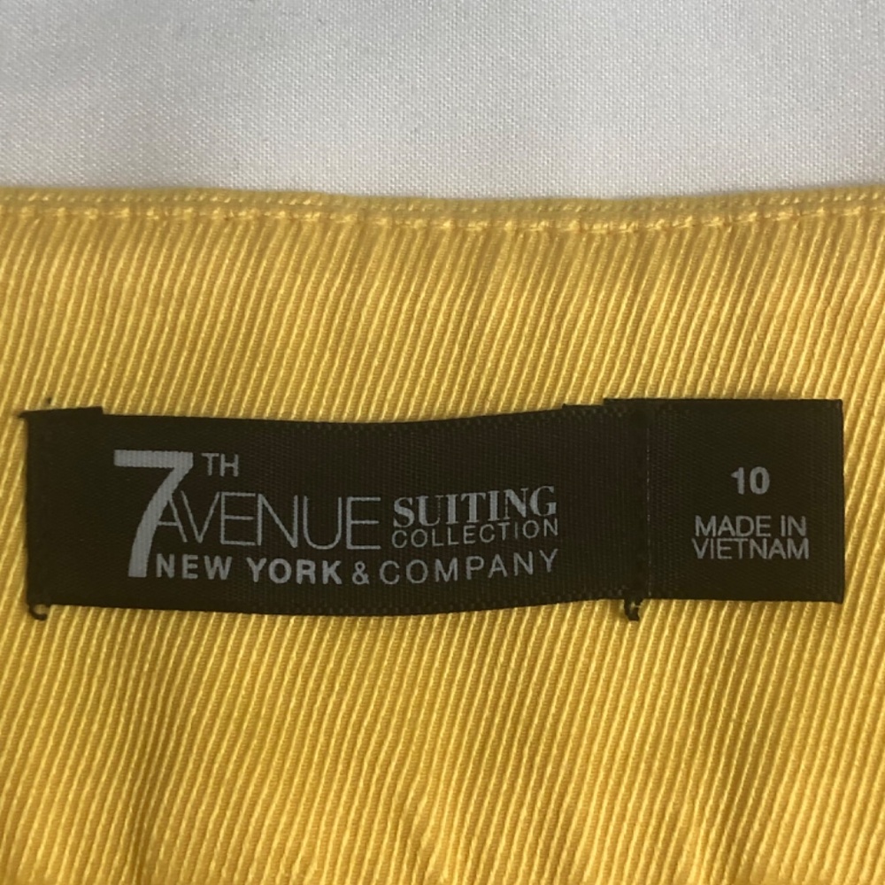 7th avenue women yellow pants - Picture 14 of 16